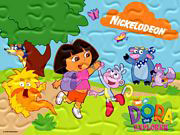gry puzzle Dora rozwiąż układankę