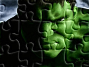 gry puzzle online jest HULK jest moc SUPERBOHATER