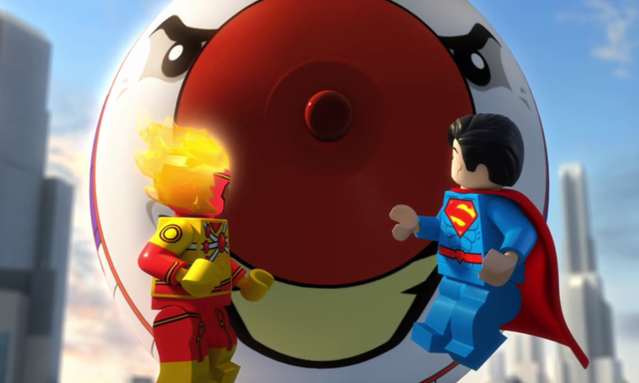 Puzzle online Lego Flash Bombowy Balon Jokera