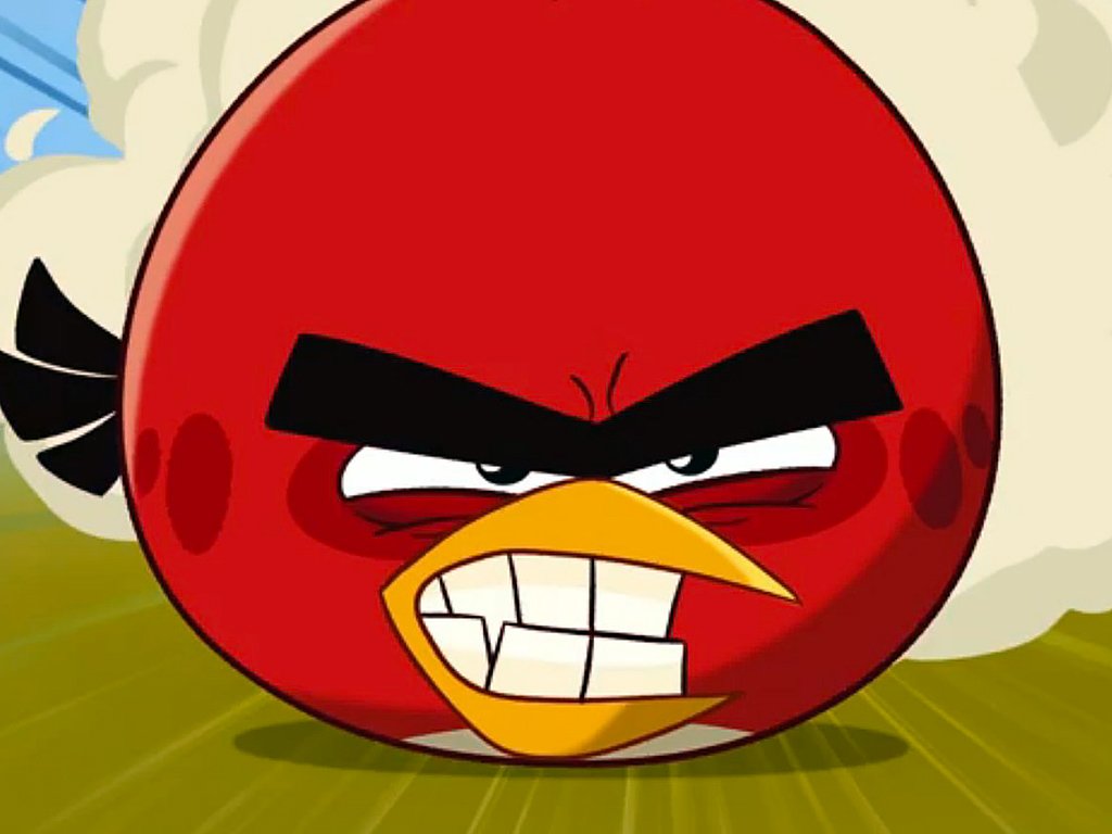 puzzle Angry Birds wściekły Czerwony