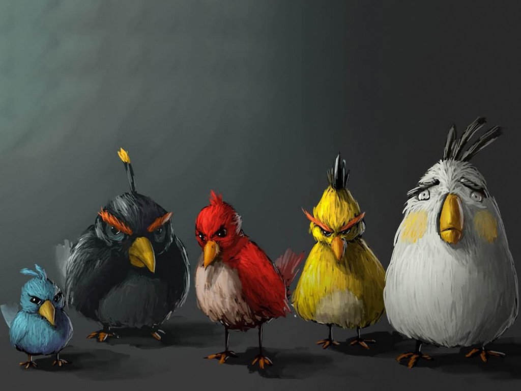 puzzle Angry Birds tropikalne ptaki