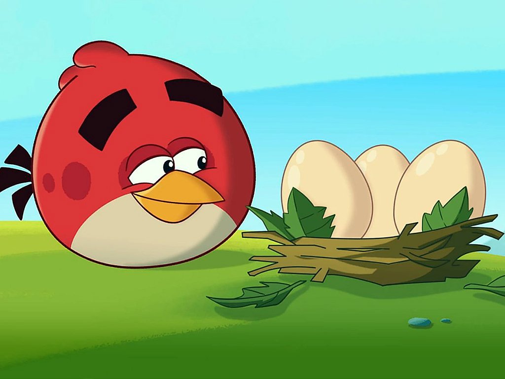 puzzle Angry Birds Czerwony i jajka