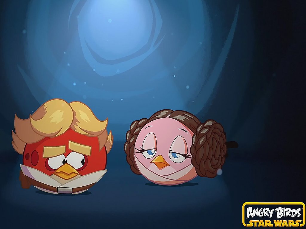 puzzle Angry Birds Luke i Leia