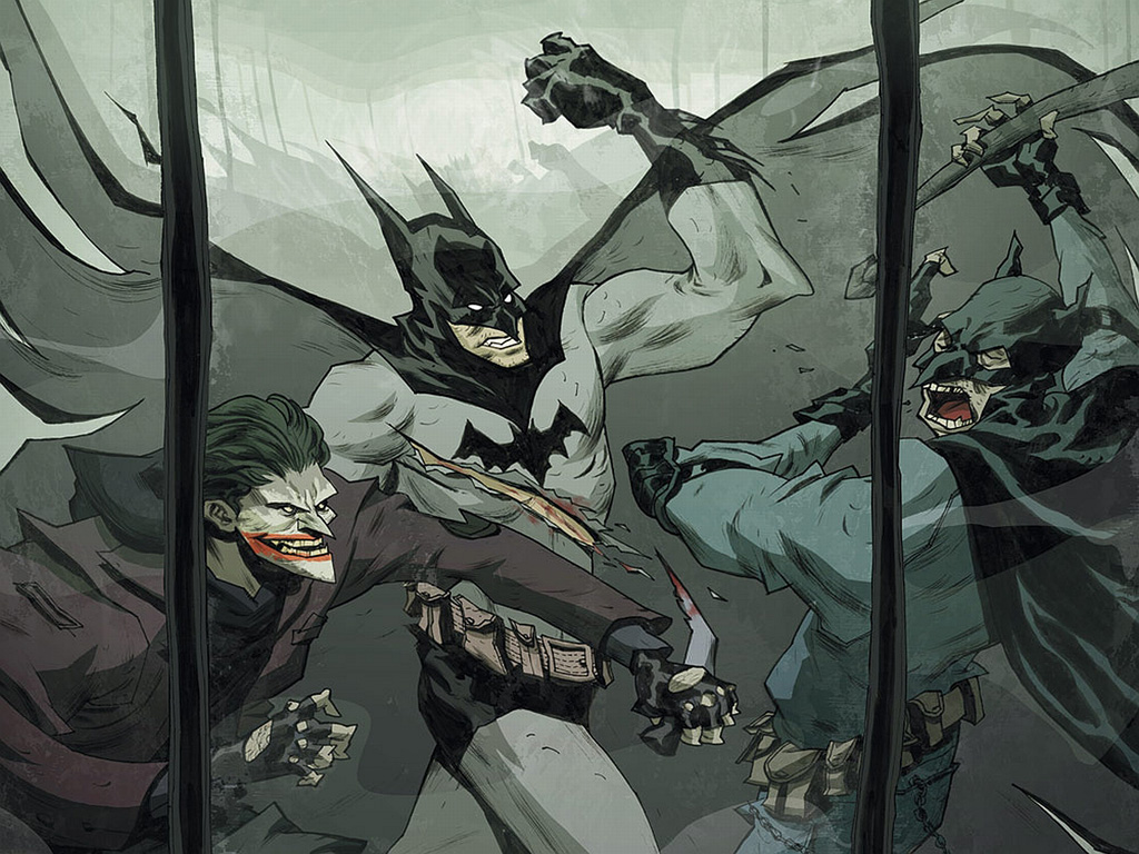 Gry puzzle - Joker i jego armia atakuje miasto