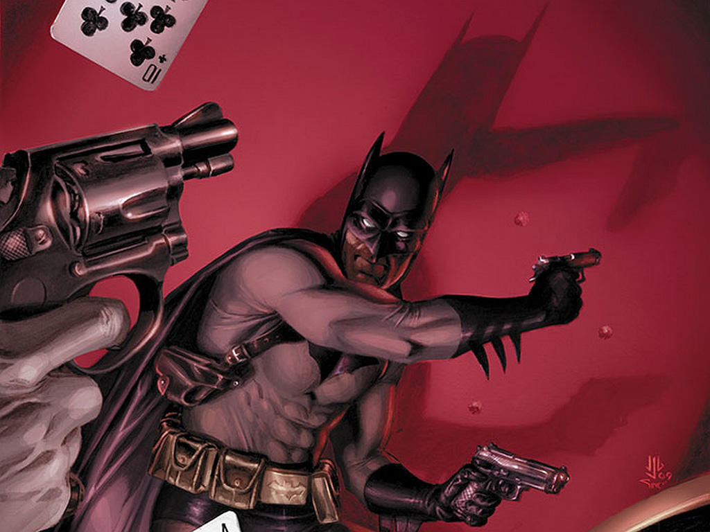 Gry puzzle - Batman i dwa pistolety