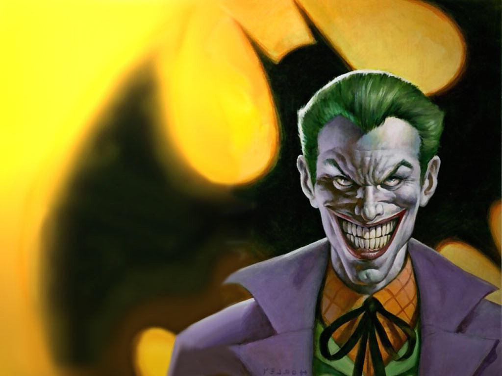 Gry puzzle - Joker i symbol Batmana
