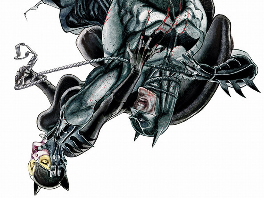 Gry puzzle - Batman walczy z Catwoman