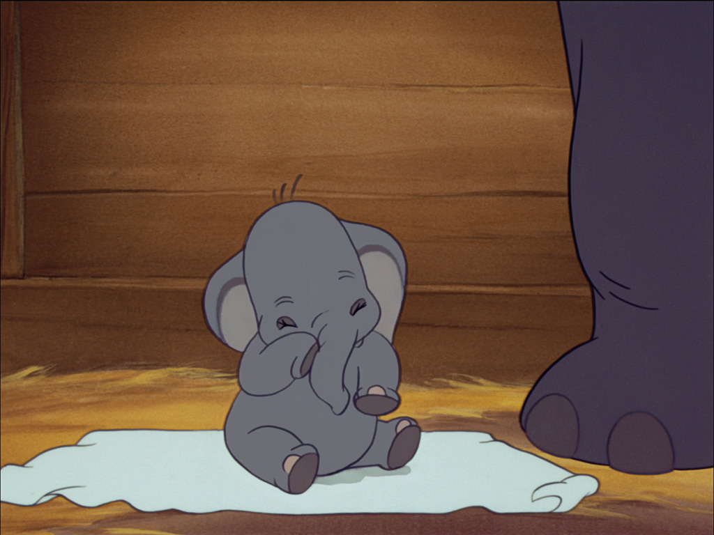 Puzzle online - rozpłakany Dumbo