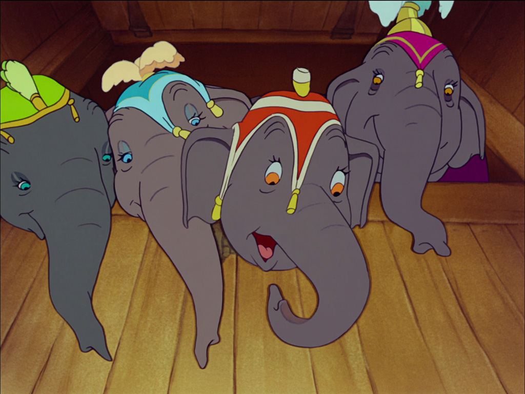 Puzzle Dumbo - ciekawskie słonie