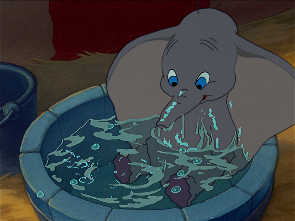 Puzzle Dumbo - kąpiel