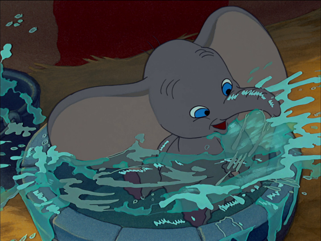 Puzzle Dumbo - rozlewanie wody