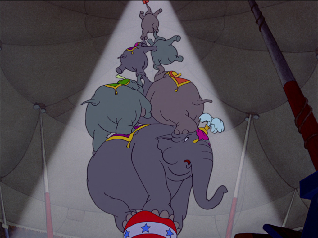 Puzzle Dumbo - wieża ze słoni