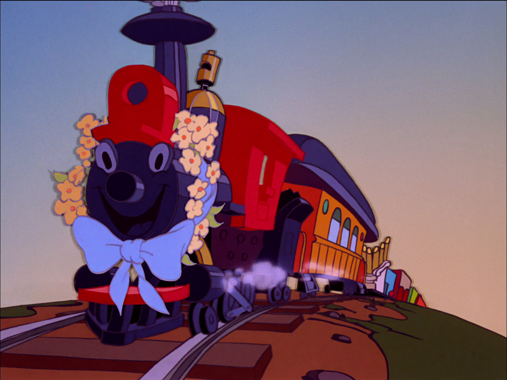 Puzzle Dumbo - przystrojona lokomotywa