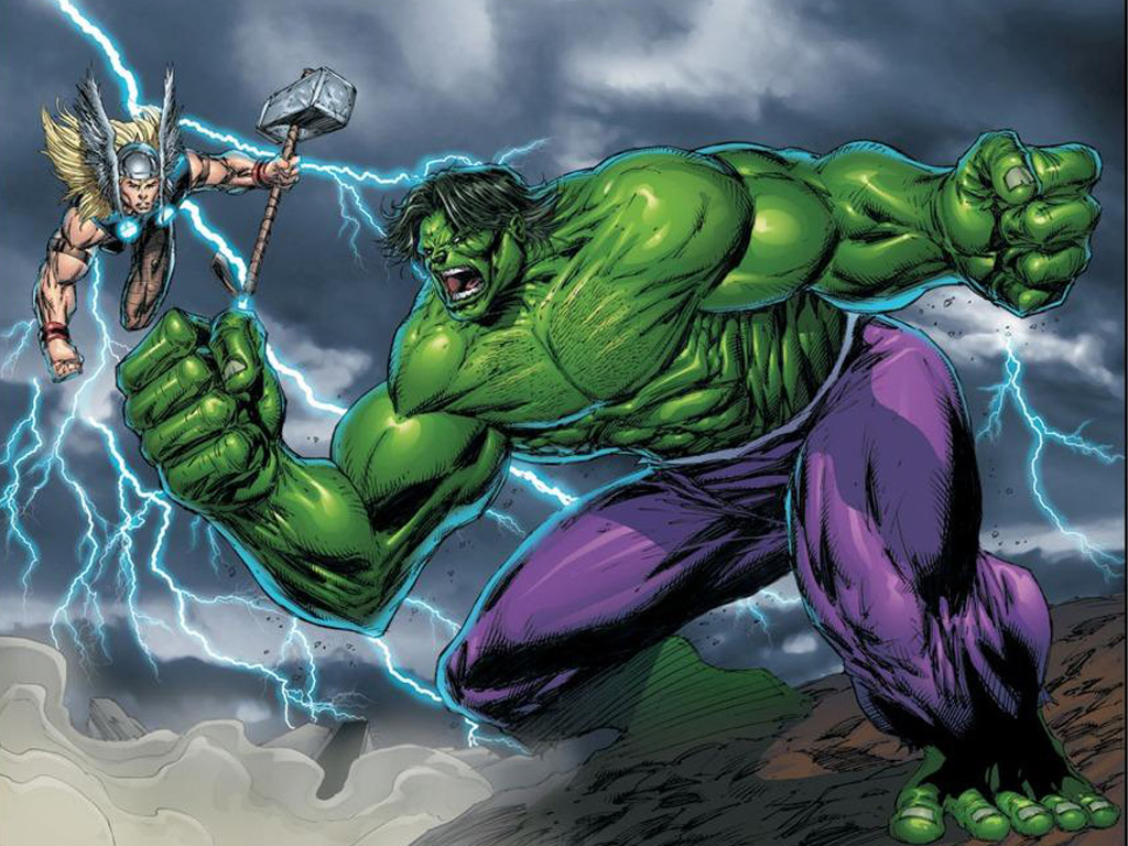Gry puzzle - Hulk i Thor
