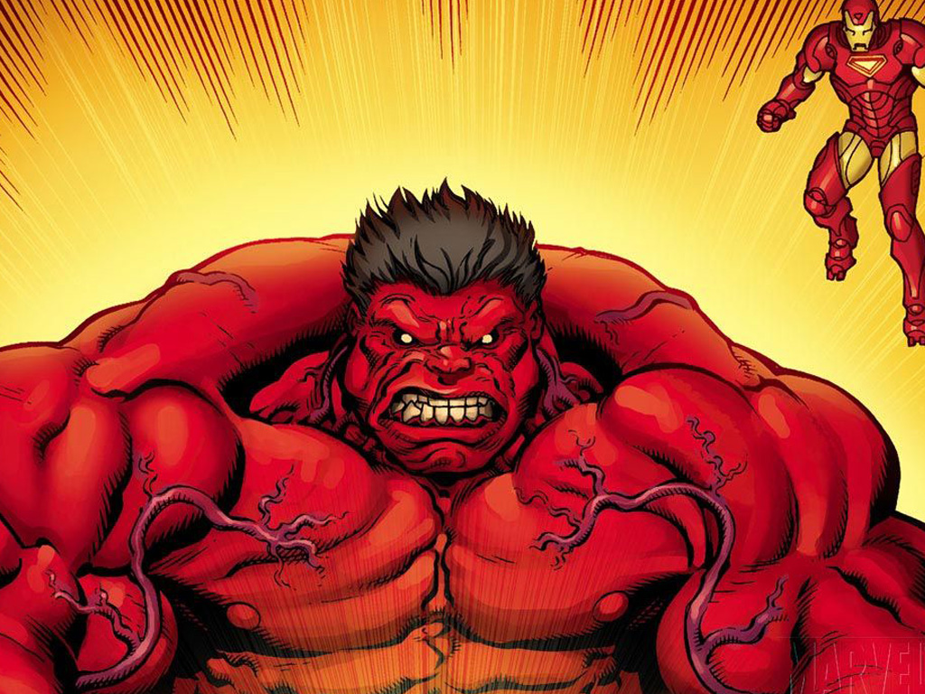 Gry puzzle - Red Hulk
