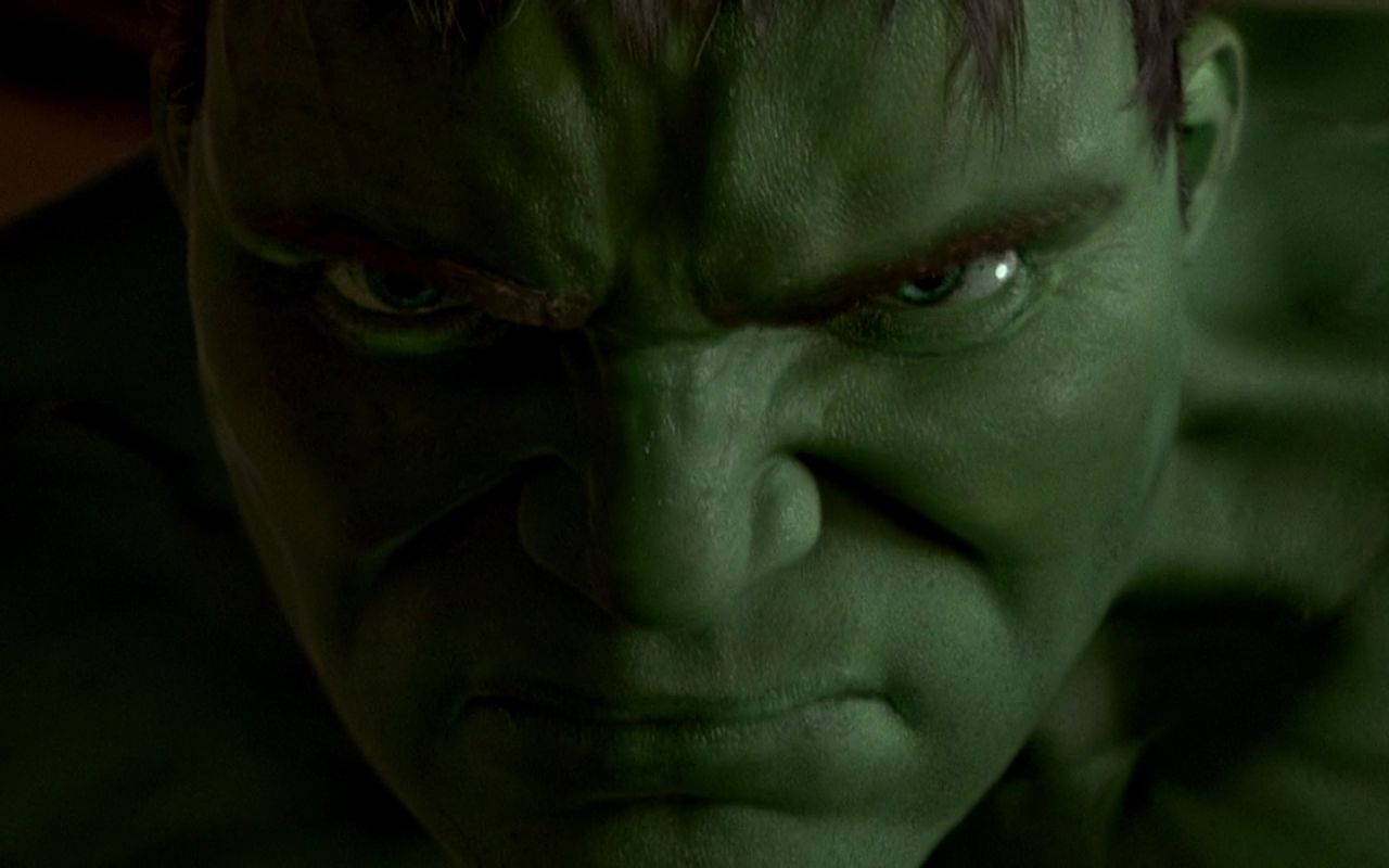 Gry puzzle - Groźna mina Hulka