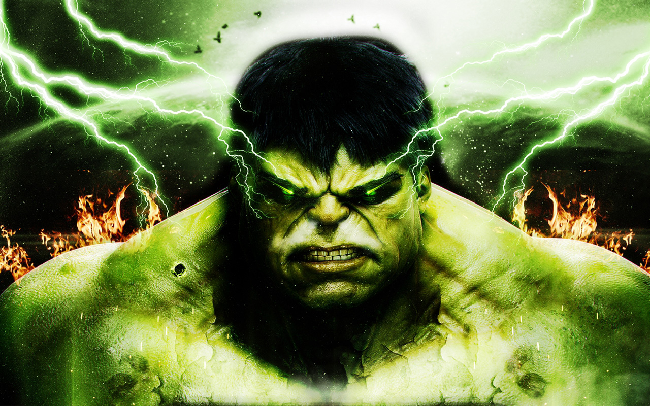 Gry puzzle - Hulk i wstrząs elektryczny