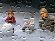 gry puzzle Olaf w częściach Kraina Lodu