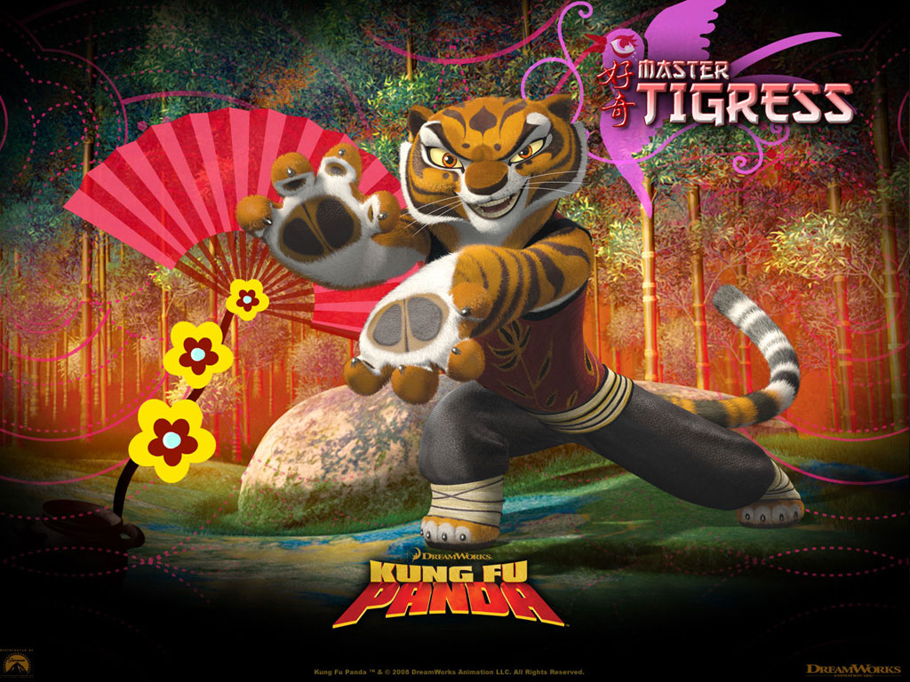 Puzzle online Kung Fu Panda Tygrysica