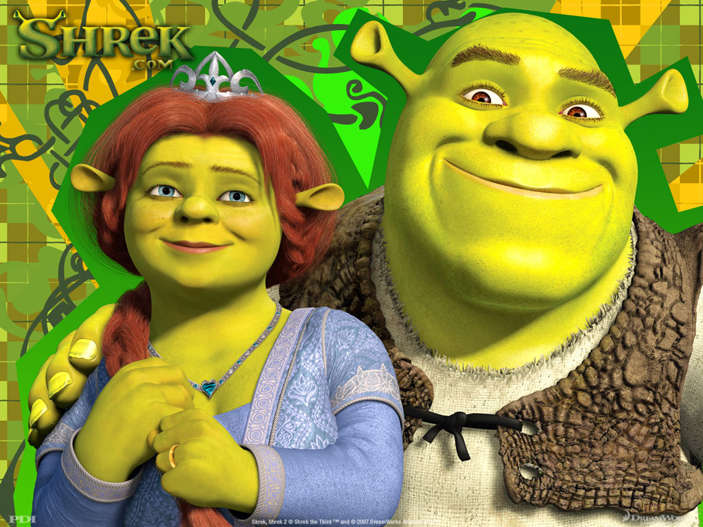 Puzzle online Shrek i Fiona fajne