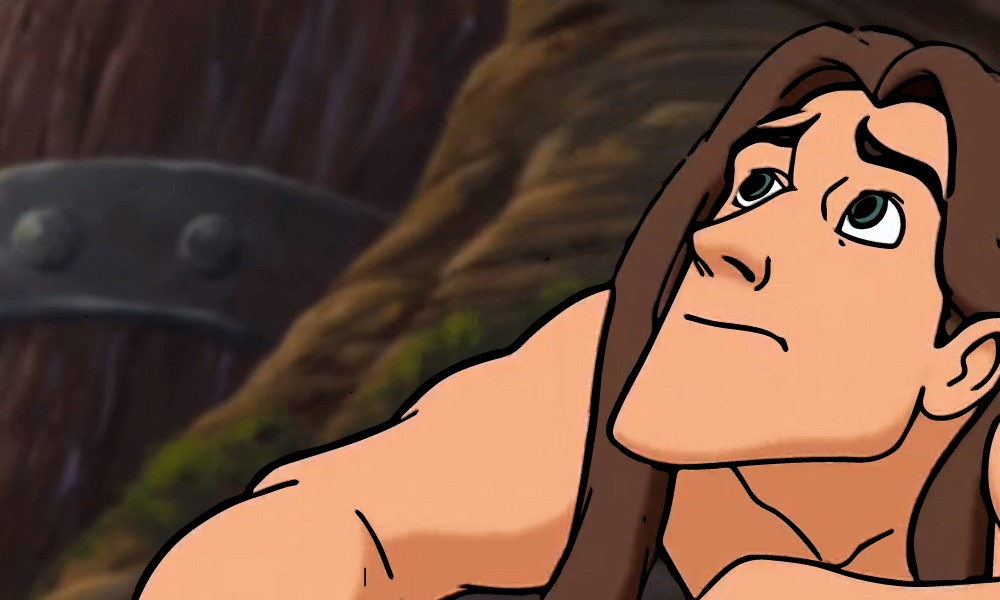 gry puzzle obrazek z bajki o Tarzanie