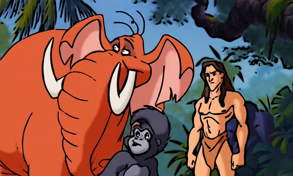 graj i układaj puzzle Tarzan