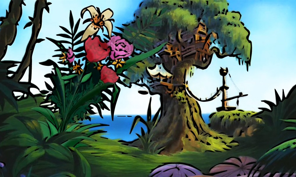 gry puzzle czas na układanie obrazek z bajki Tarzan
