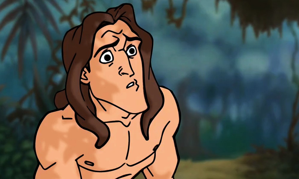 gry puzzle obrazek z bajki Tarzan 