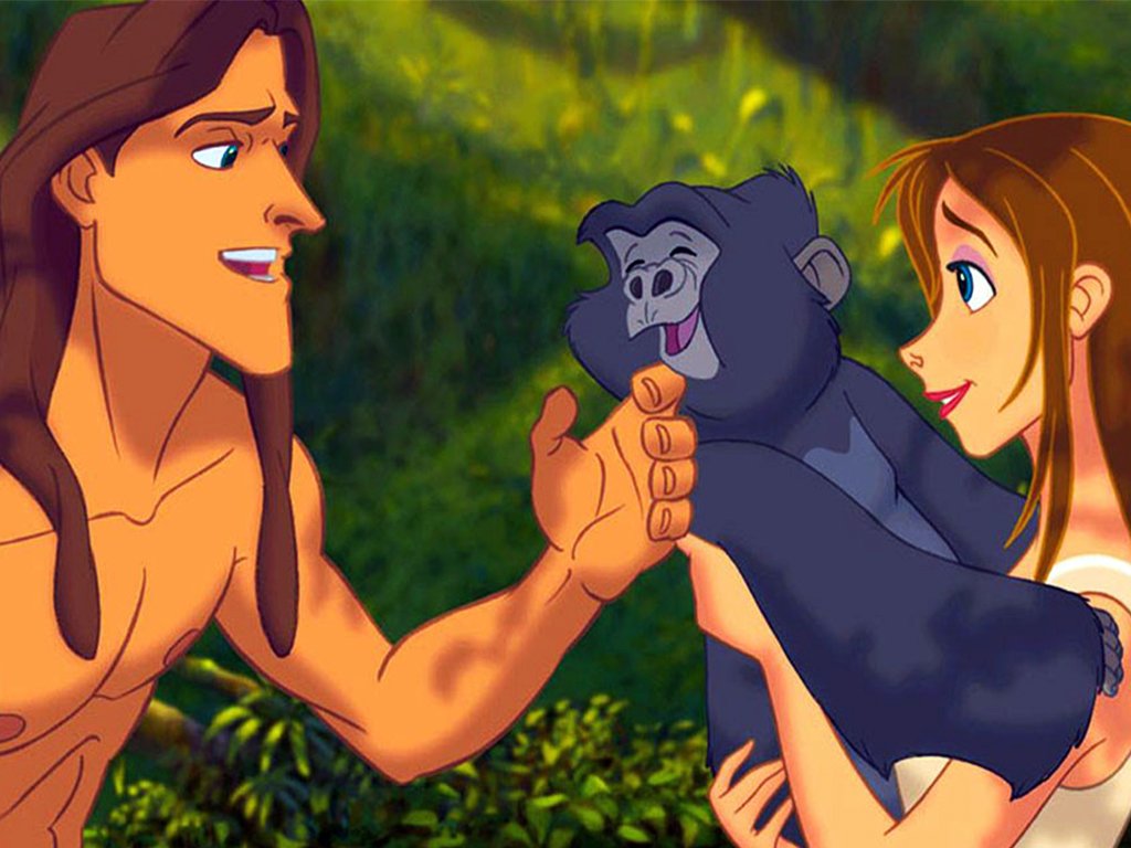 puzzle z bajki o Tarzanie i Jane