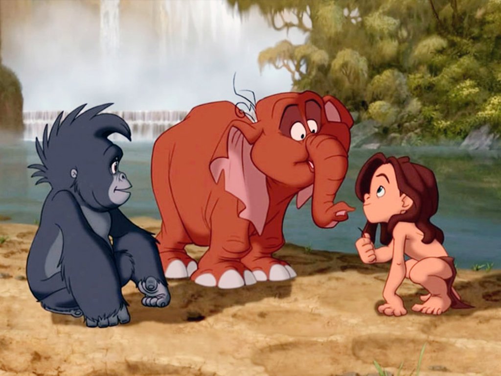 gry puzzle z bajki o Tarzanie i Jane